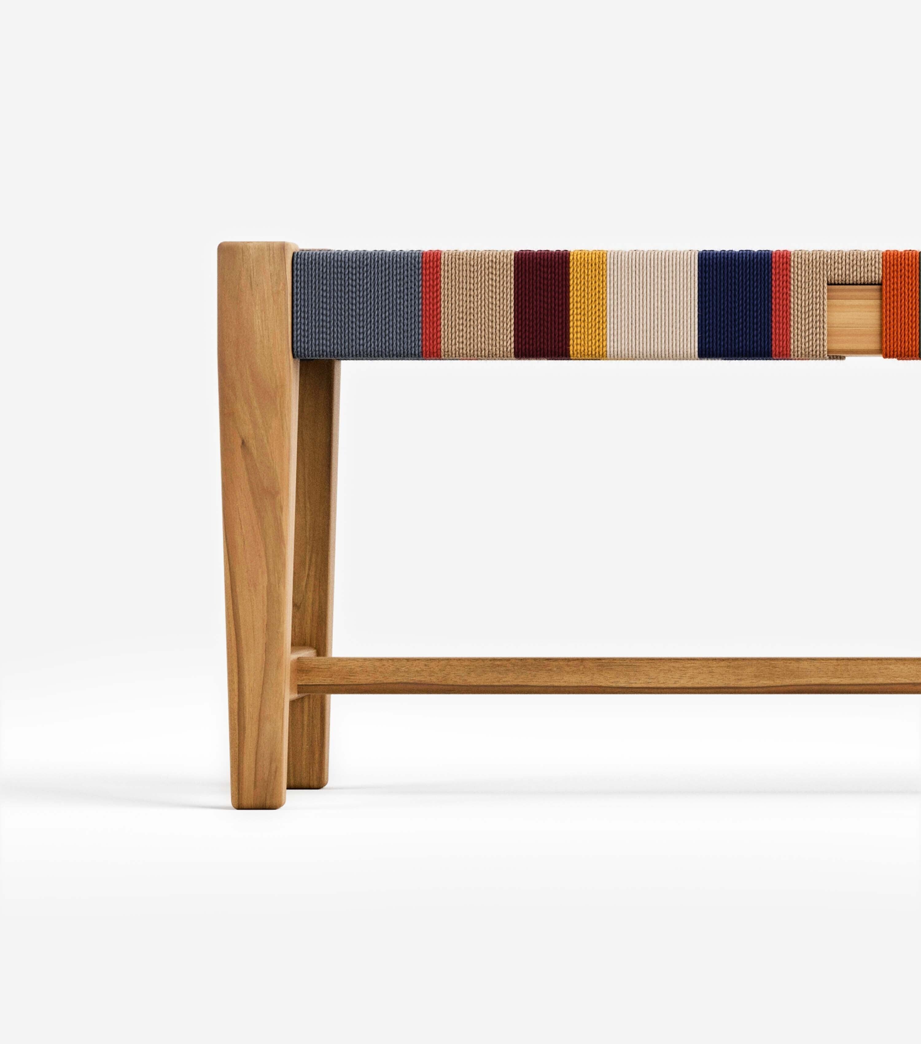 Santa Cruz Bench Woven San Geronimo Cord | Forever Furniture by