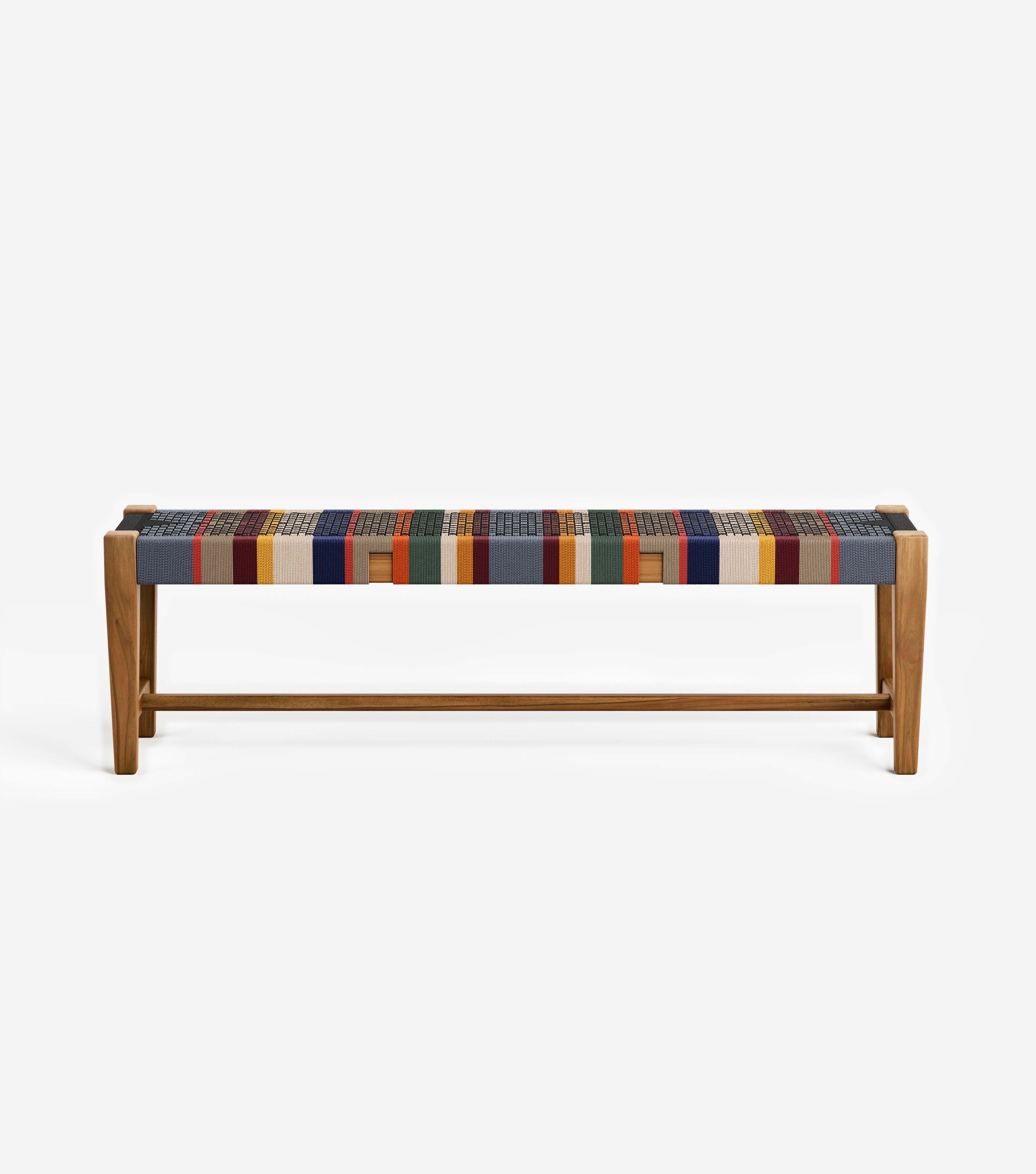 Sealed Teak / San Geronimo Pattern / 59 | Seats 3