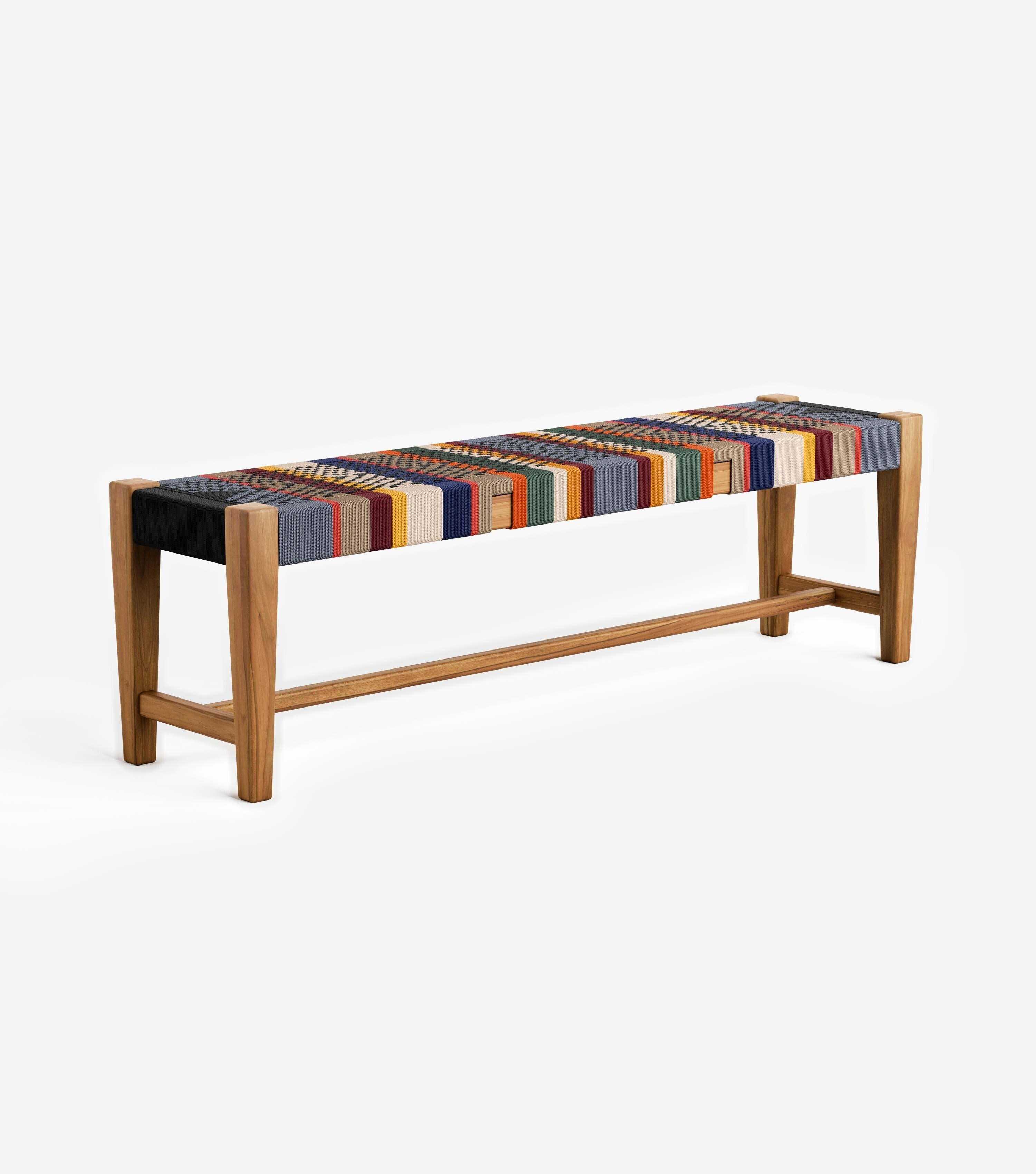 Sealed Teak / San Geronimo Pattern / 59 | Seats 3