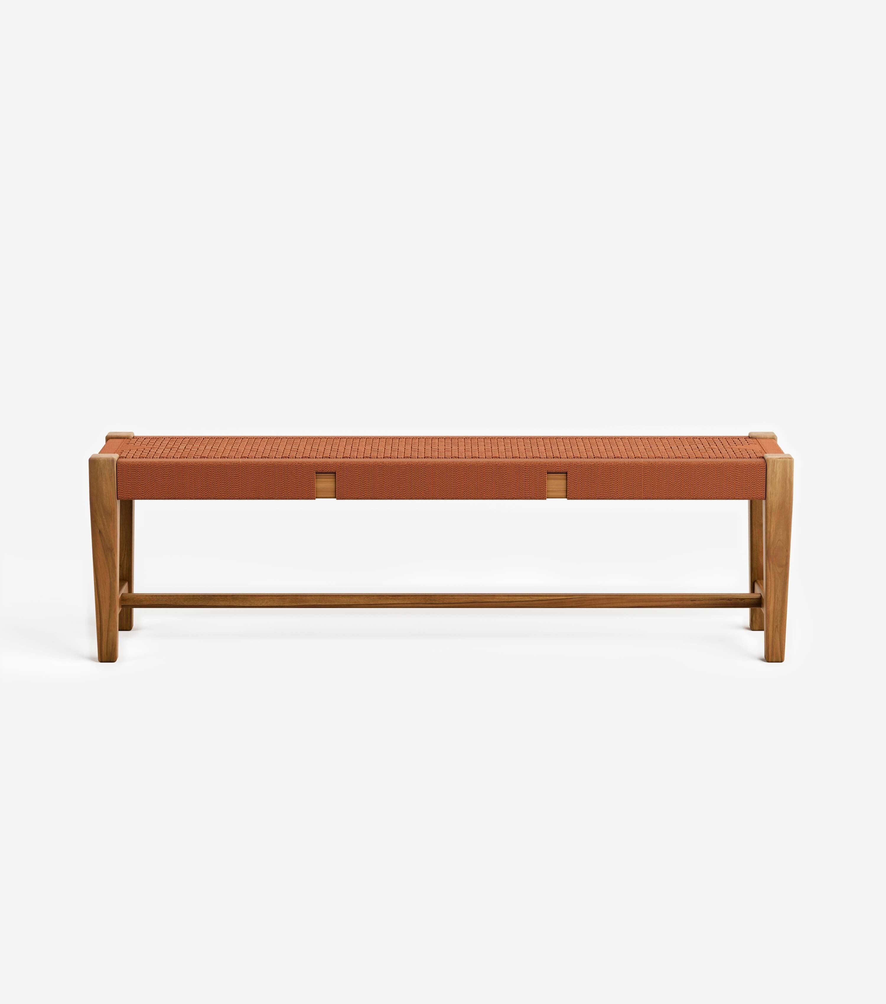 Sealed Teak / Rust V Braided Cord / 59 | Seats 3