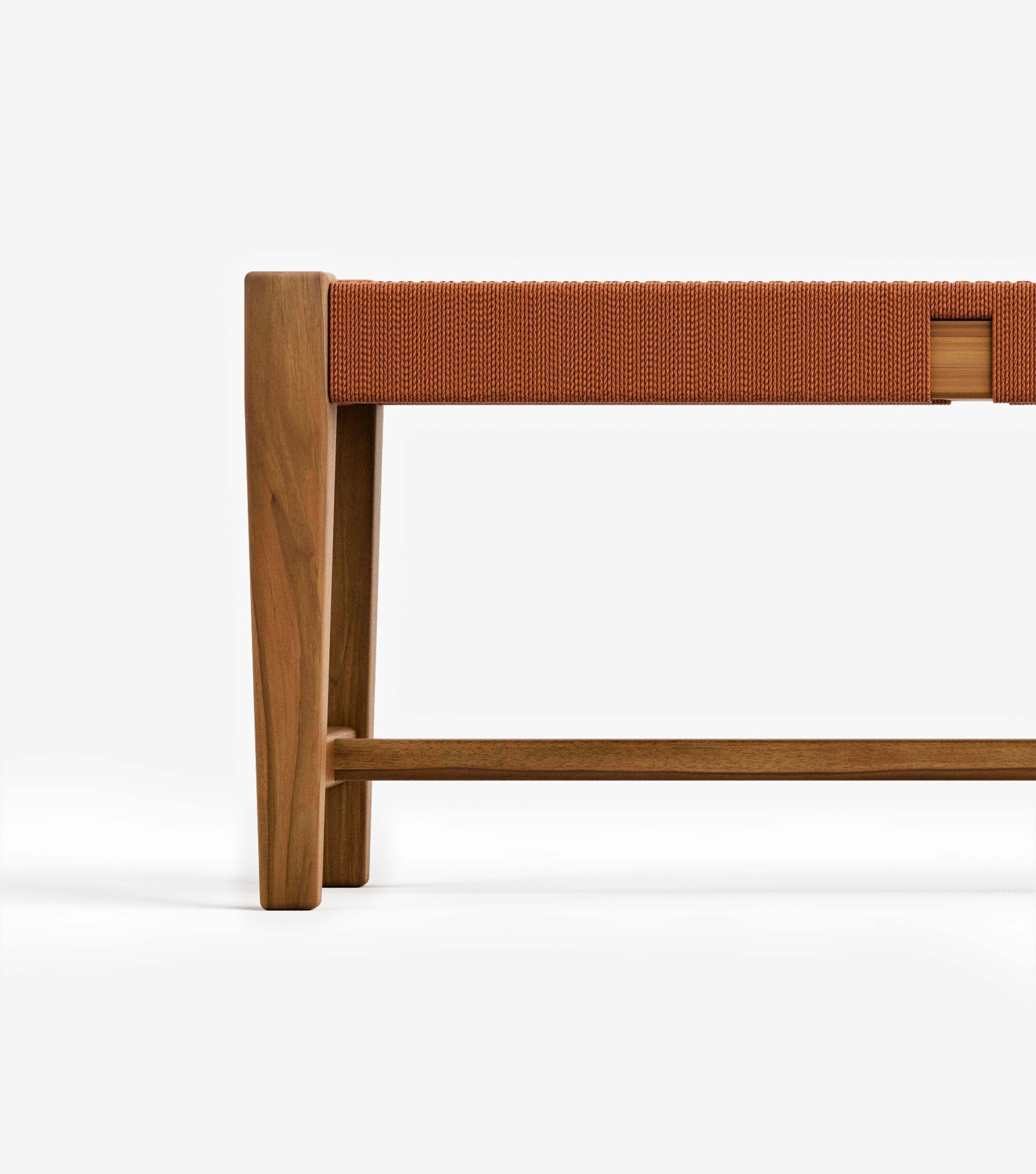 Sealed Teak / Rust V Braided Cord / 59 | Seats 3