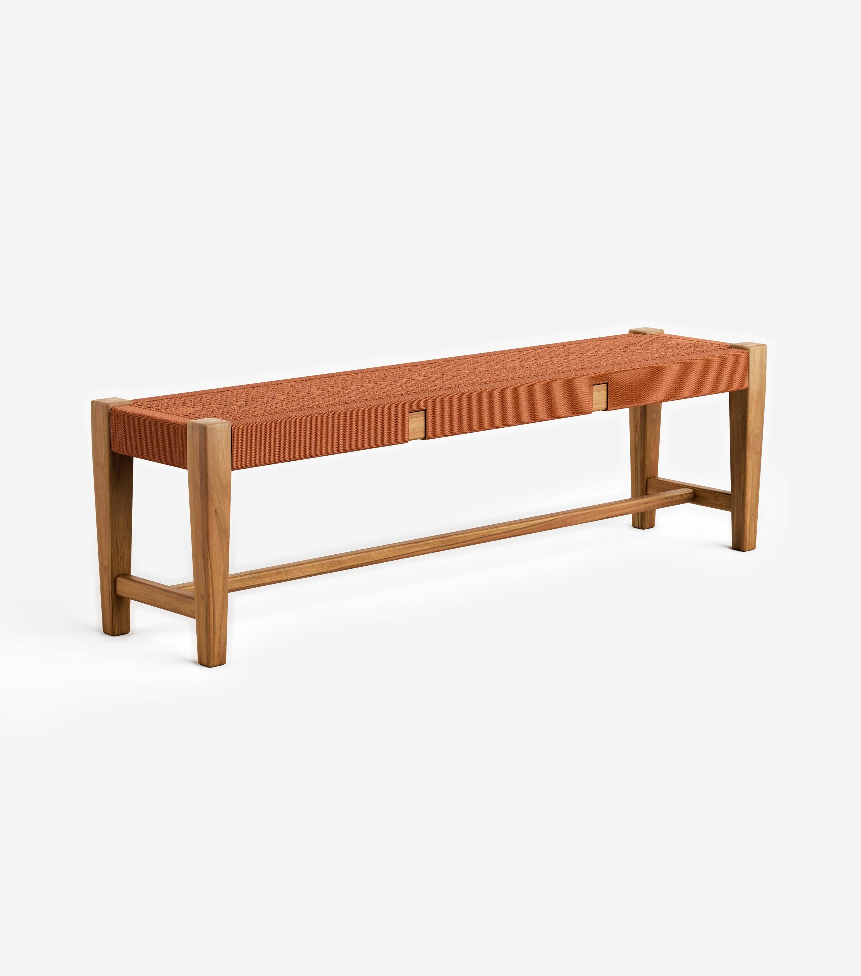 Sealed Teak / Rust V Braided Cord / 59 | Seats 3