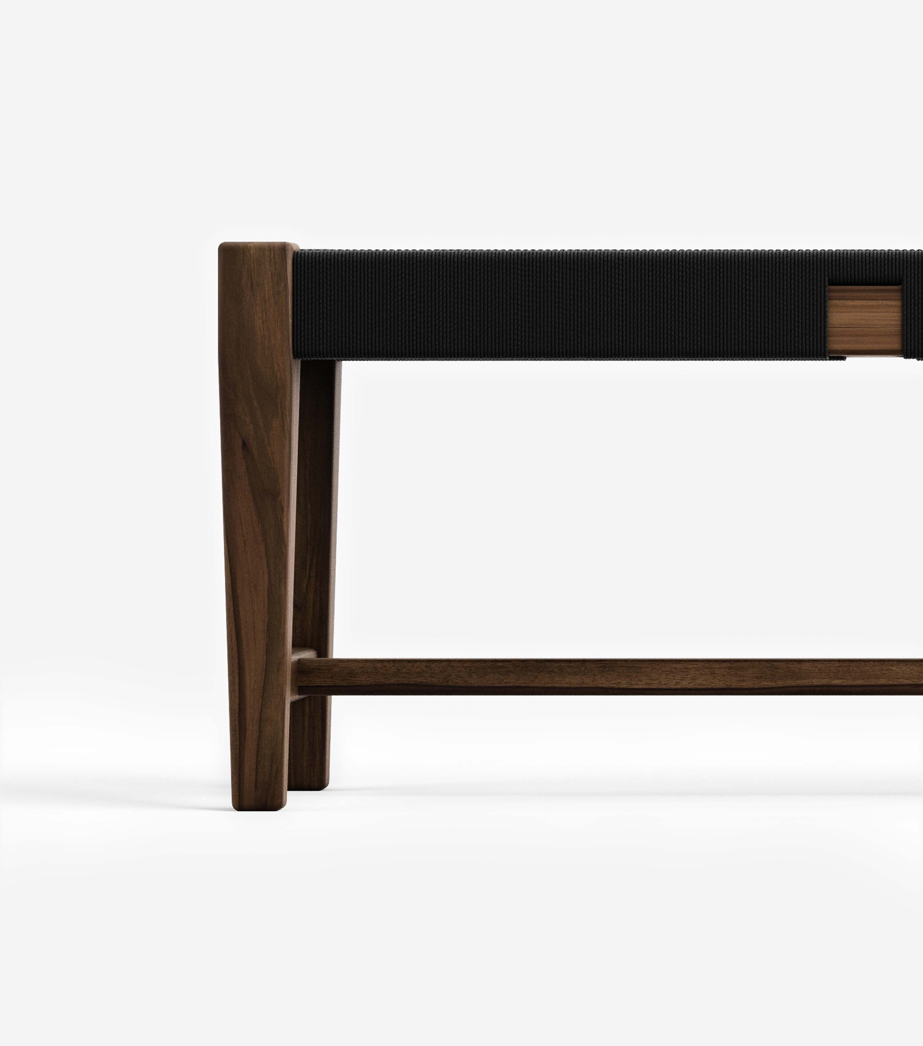 Coffee Teak / Black Basket Cord / 59