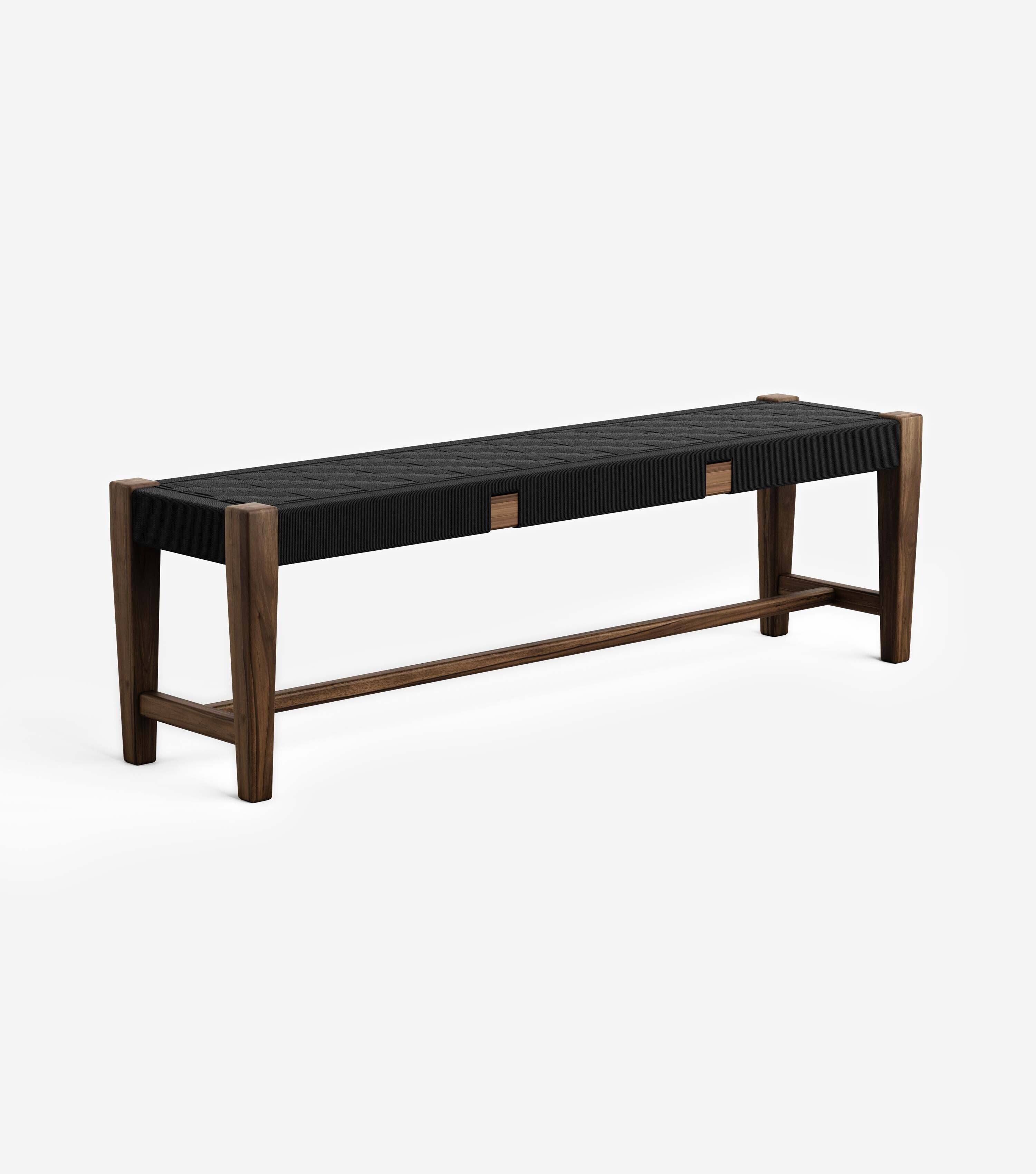 Coffee Teak / Black Basket Cord / 59