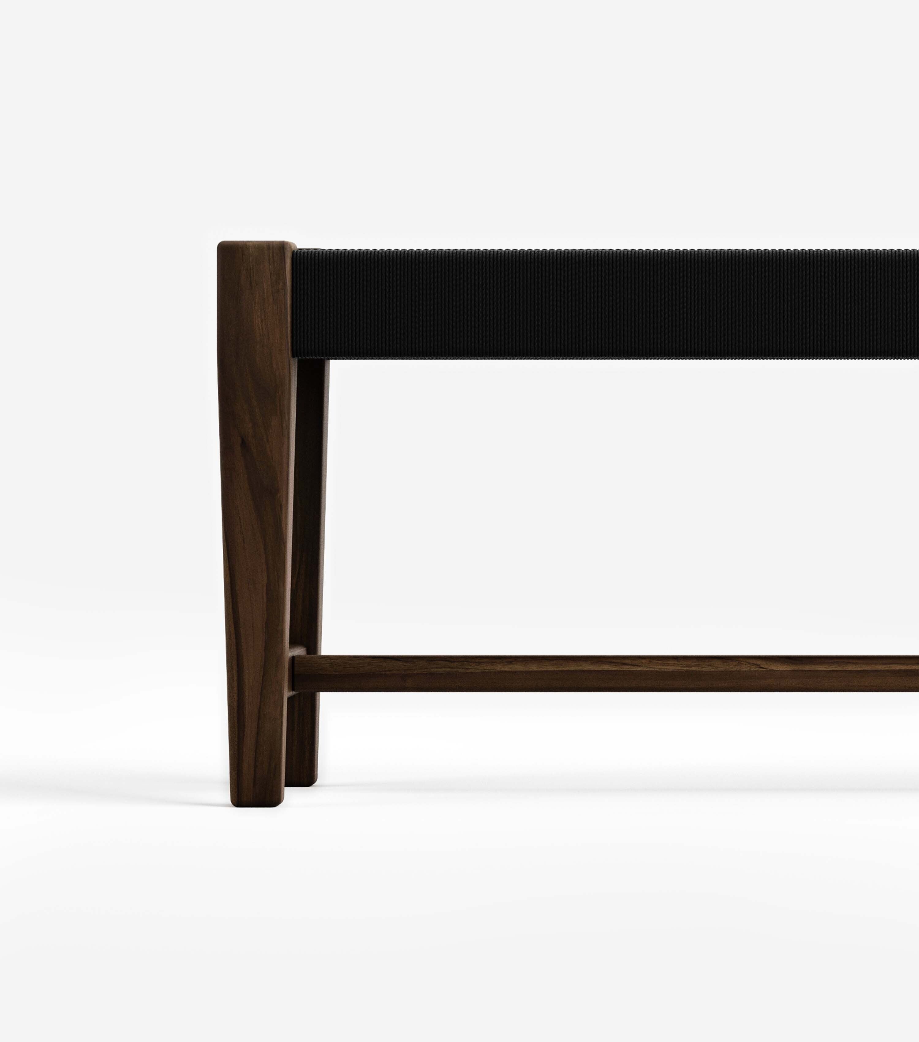 Coffee Teak / Black Basket Cord / 47