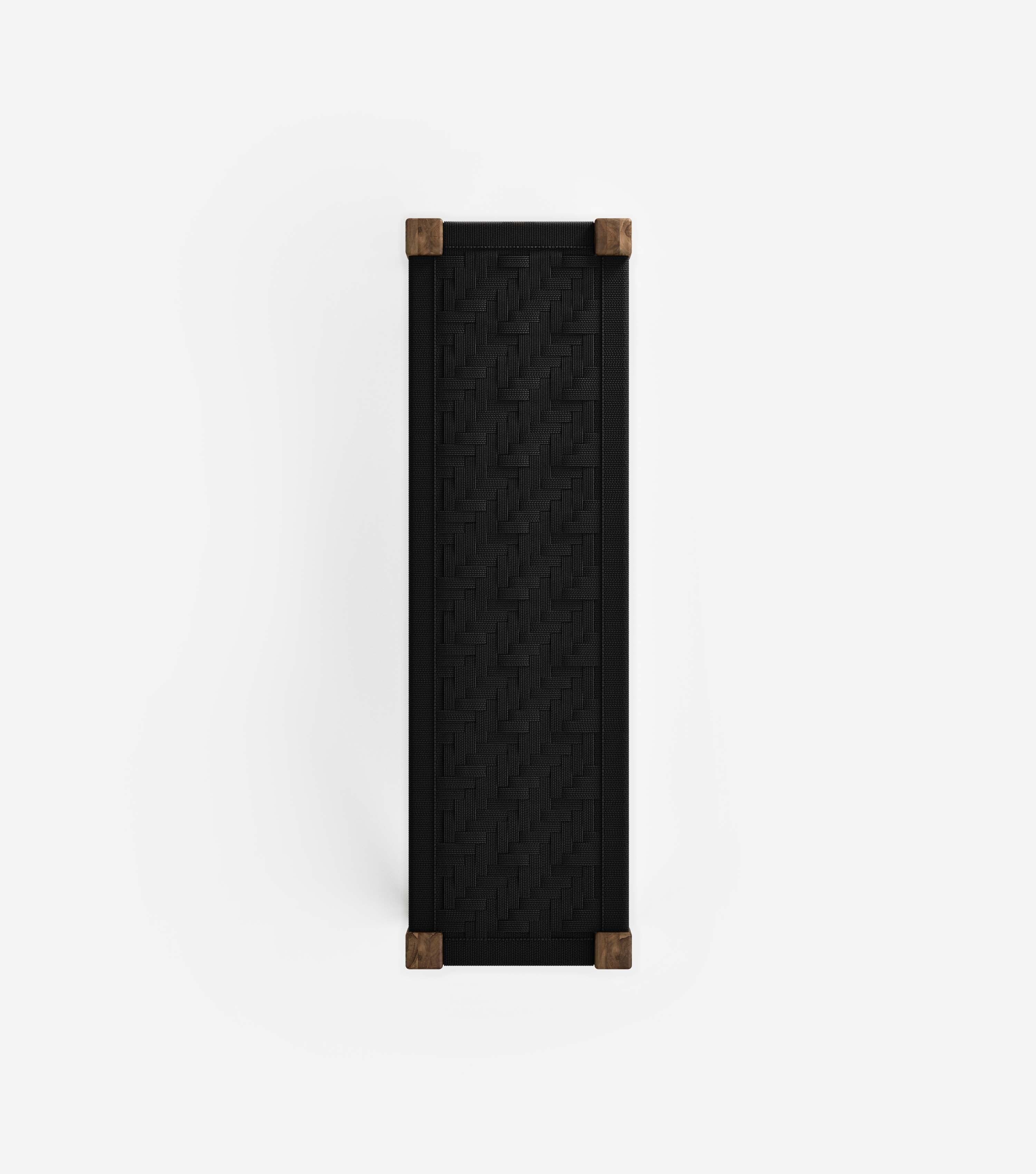 Coffee Teak / Black Basket Cord / 47