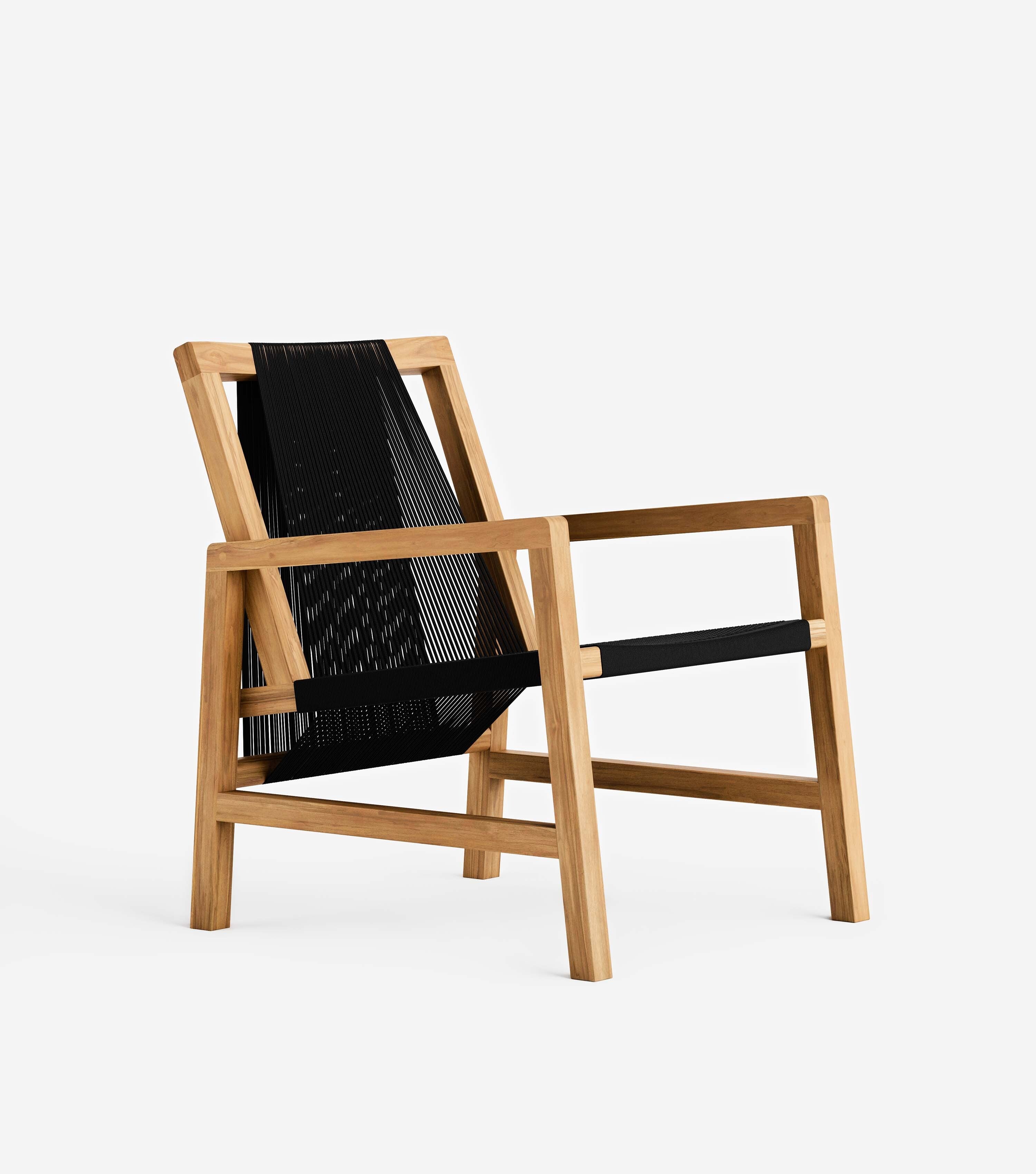 Natural Teak / Black Traditional Cord