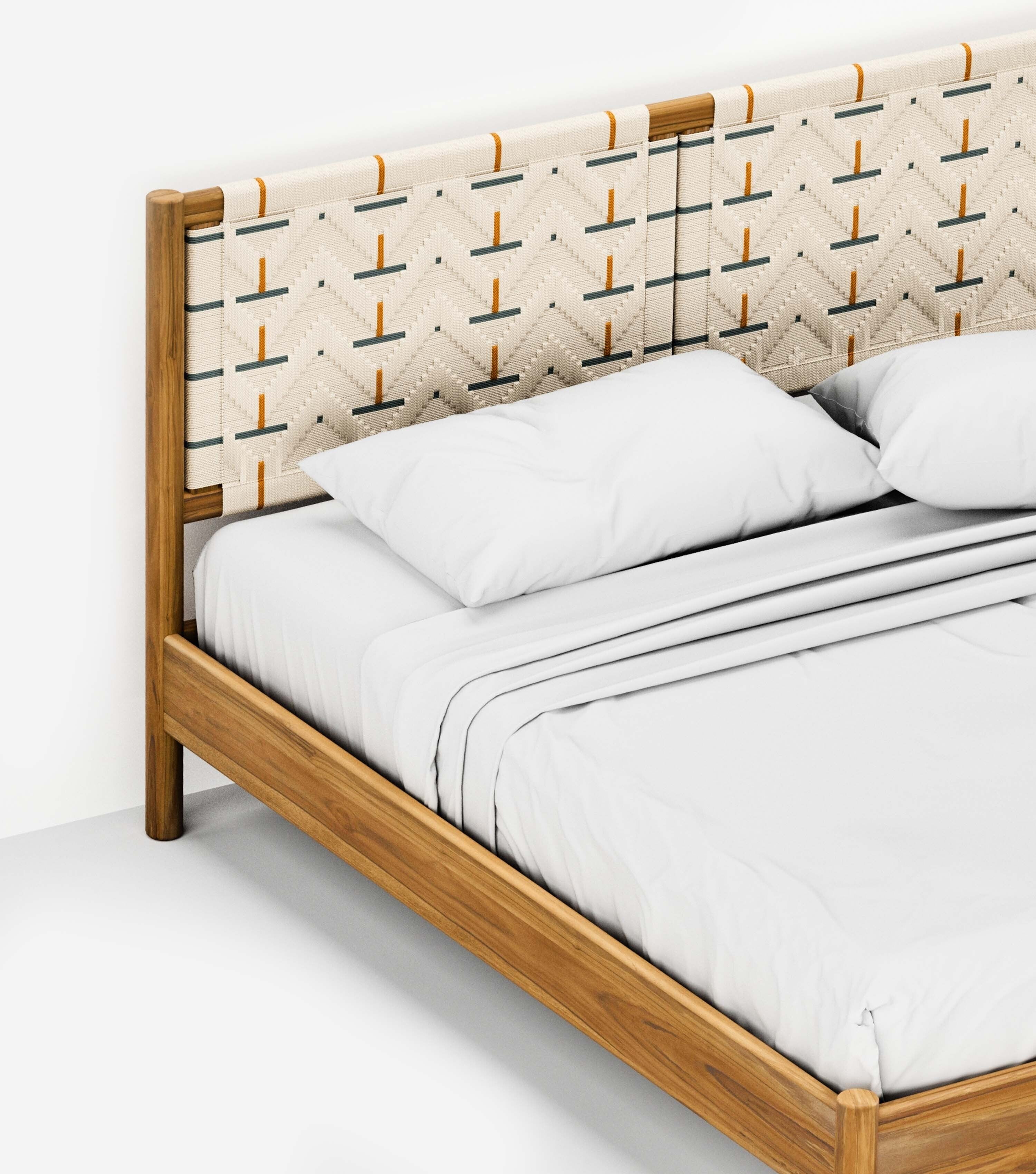MidCentury Teak / Tamarindo Pattern / King