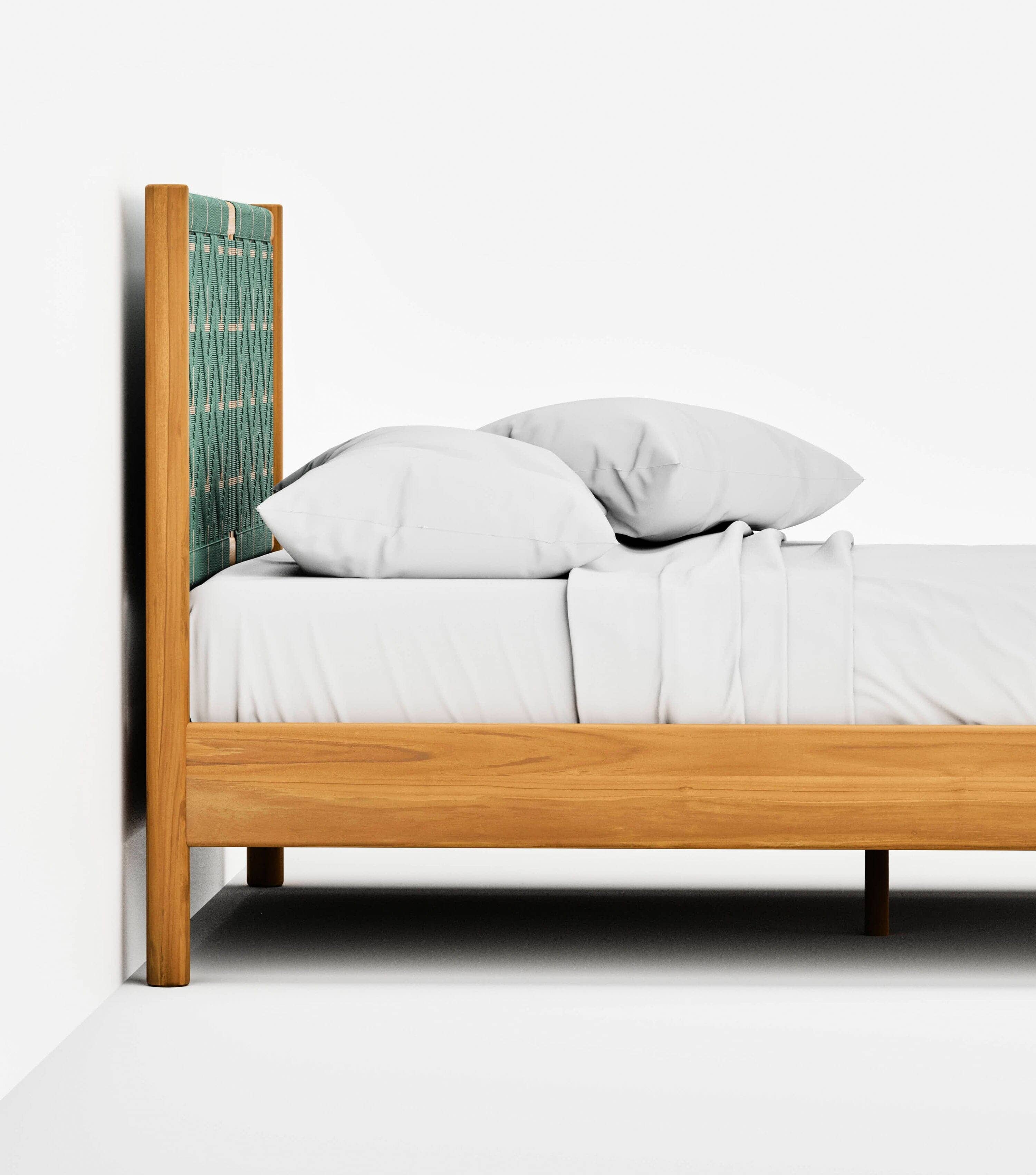 Natural / Sea Green Pattern / Queen