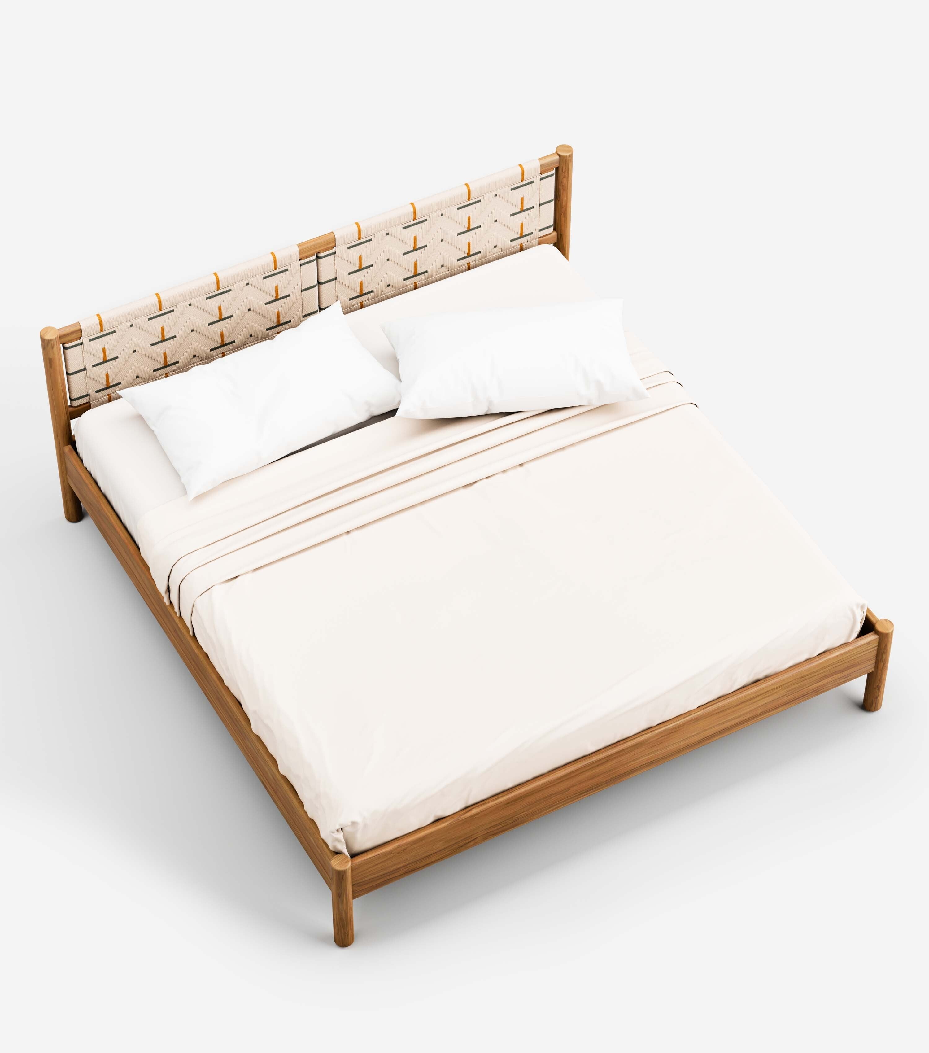 MidCentury Teak / Tamarindo Pattern / King