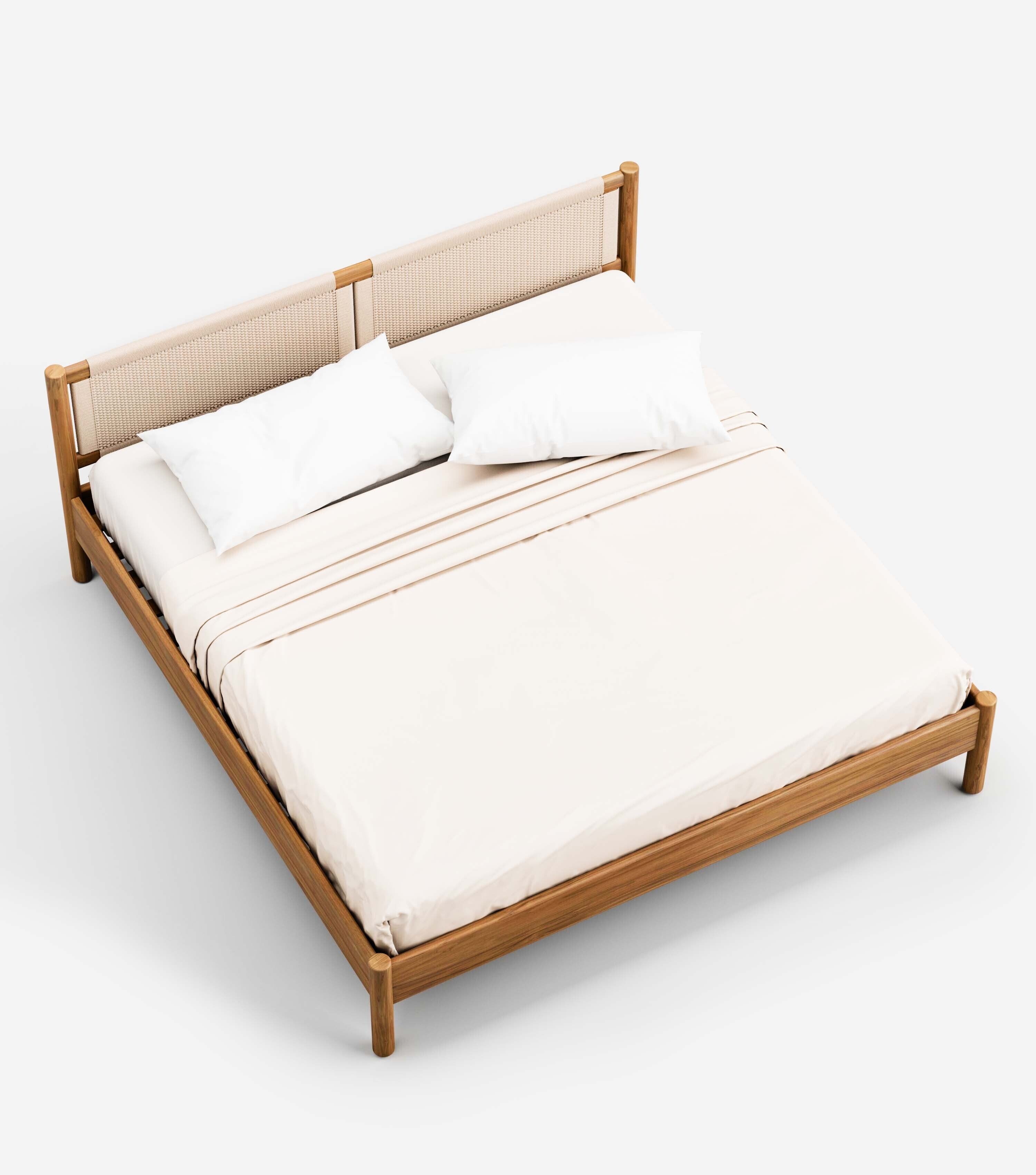 MidCentury Teak / Naturaline Traditional cord / King