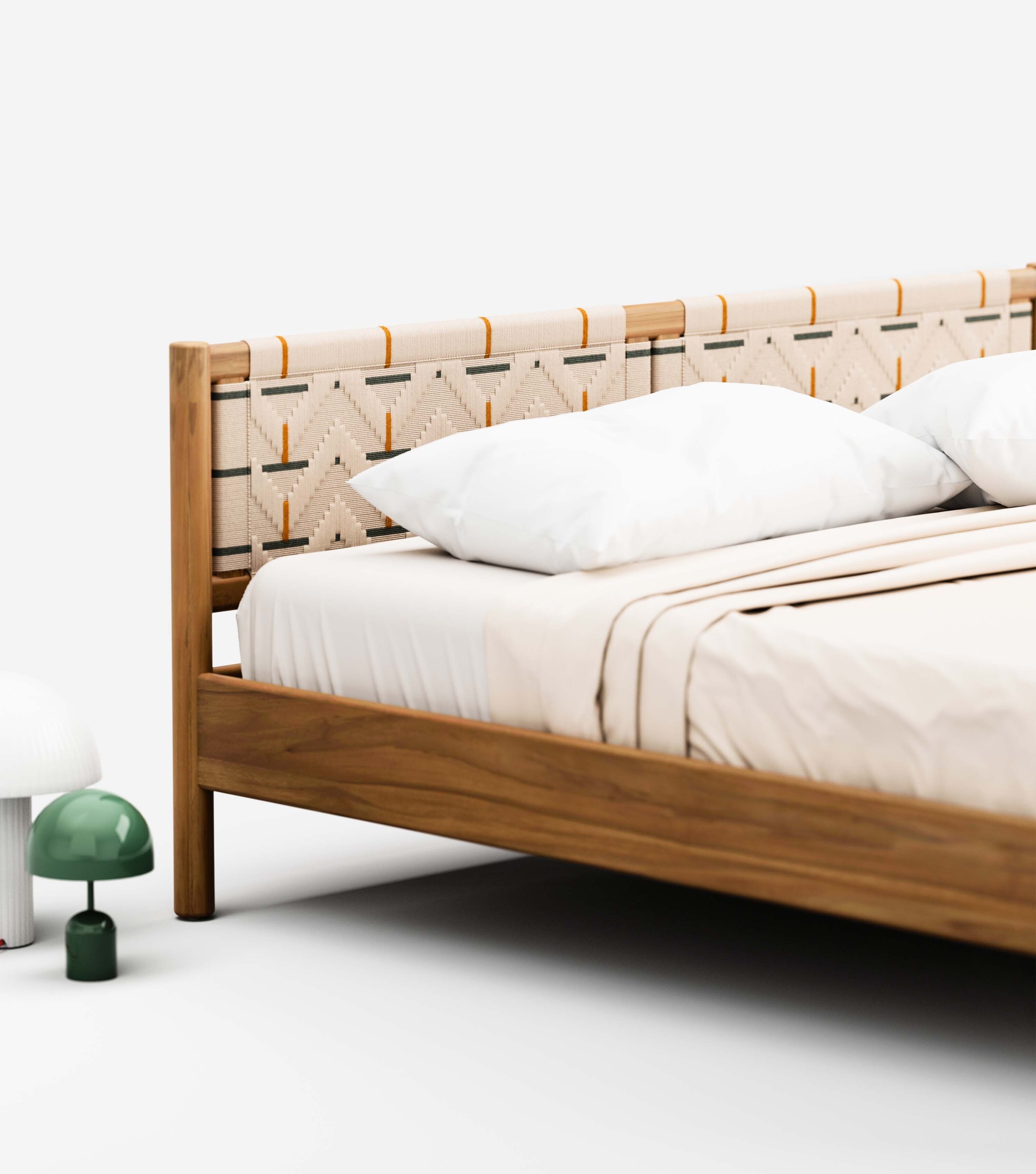 MidCentury Teak / Tamarindo Pattern / King