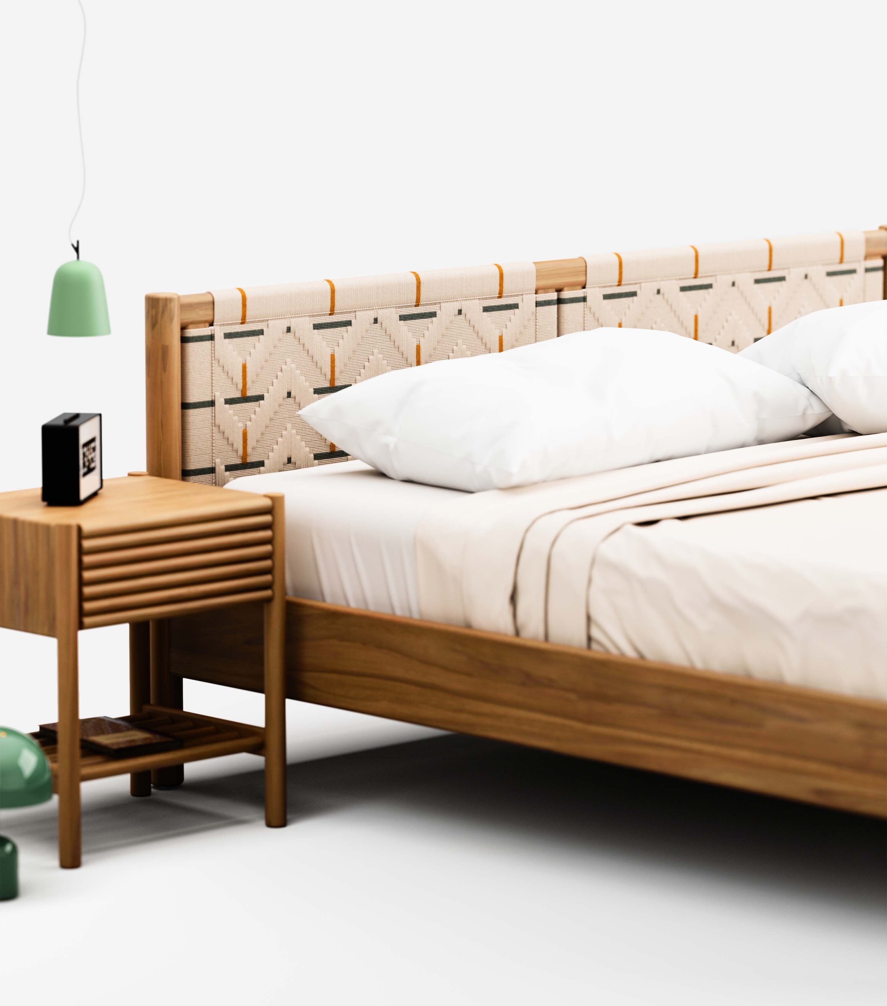 MidCentury Teak / Tamarindo Pattern / King