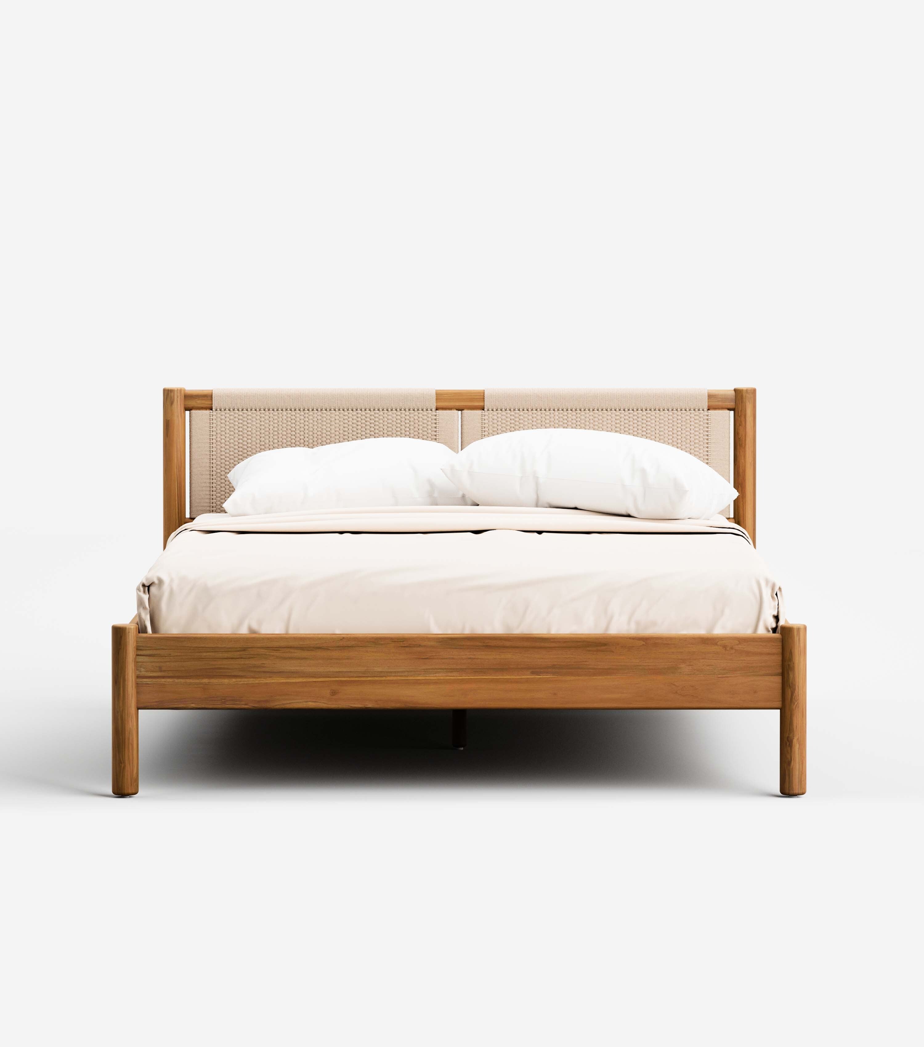 MidCentury Teak / Naturaline Traditional cord / Queen