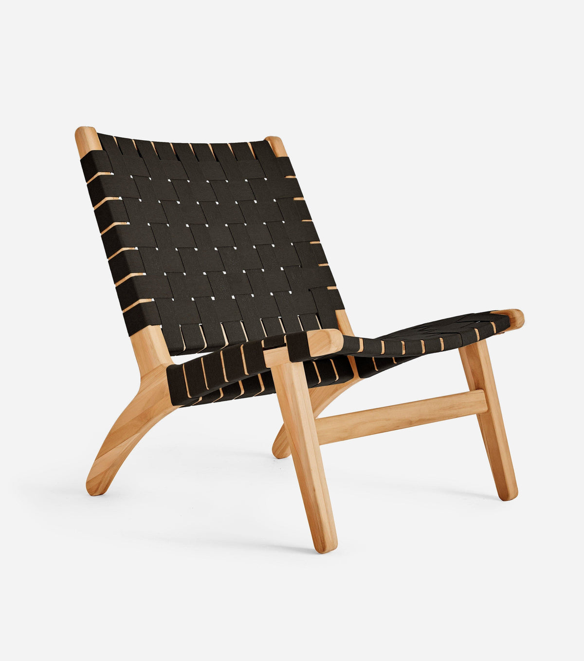 Sealed Teak / 2" Black Straps